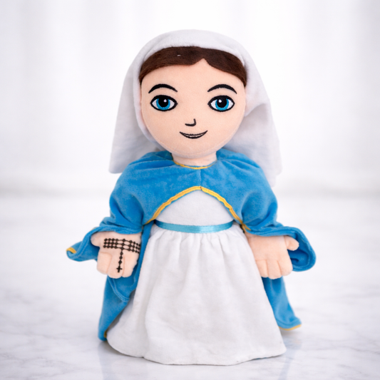 Plush Madonna Statue